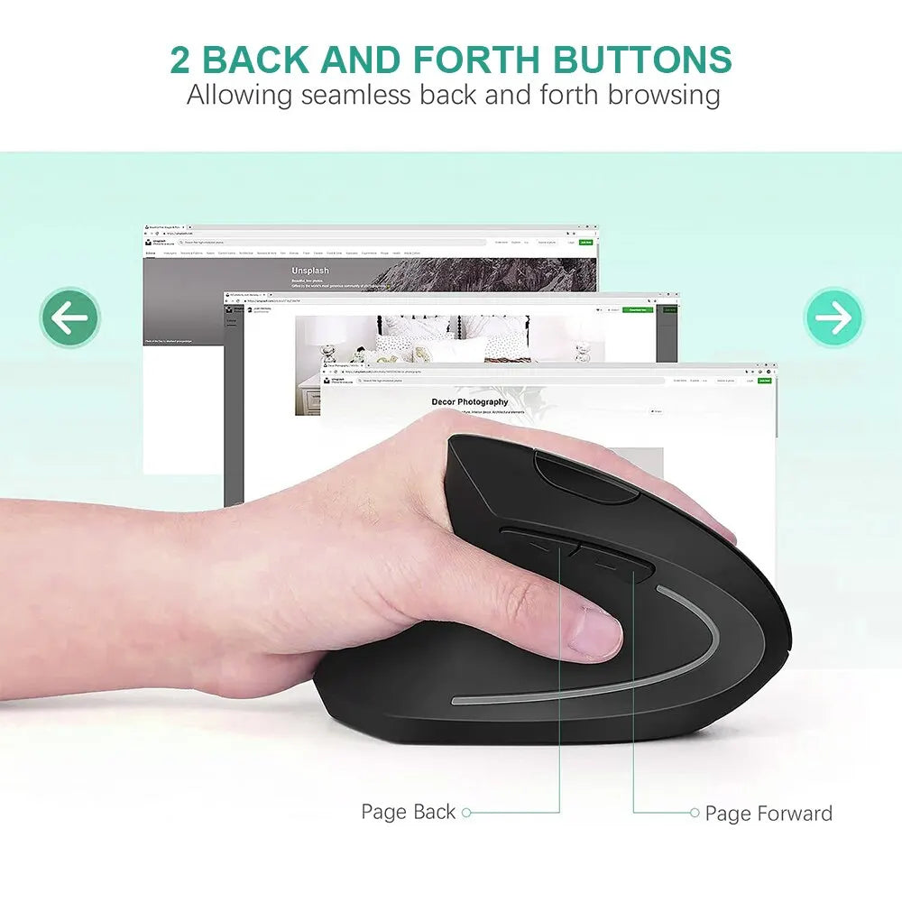 Wrist-Relief Wireless Mouse
