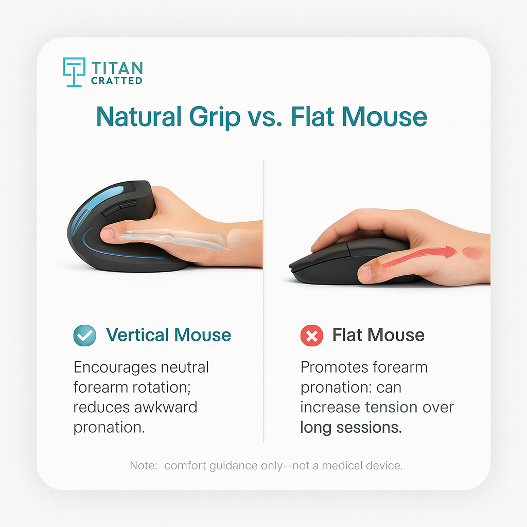 Wrist-Relief Wireless Mouse