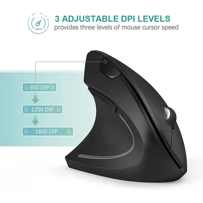 Wrist-Relief Wireless Mouse