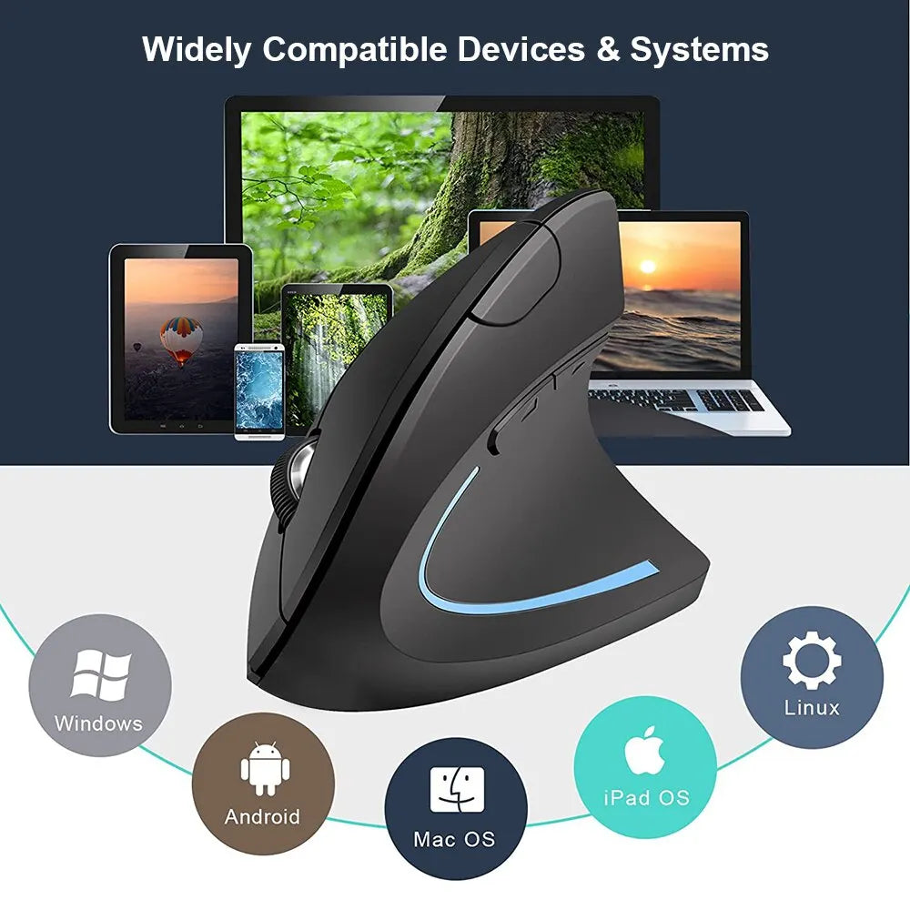 Wrist-Relief Wireless Mouse